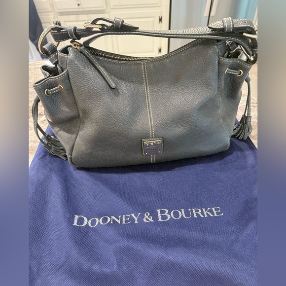 Dooney & Bourke Handbags - NWOT Dooney & Bourke Charcoal Leather Shoulder Bag